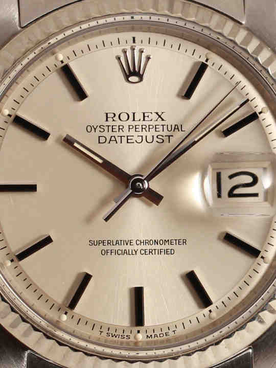 Rolex Datejust dial close up