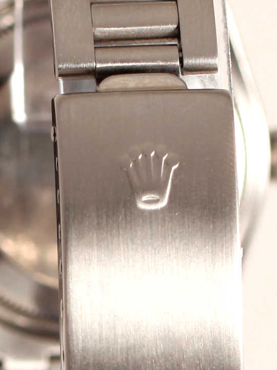 Close up of Rolex Air King clasp