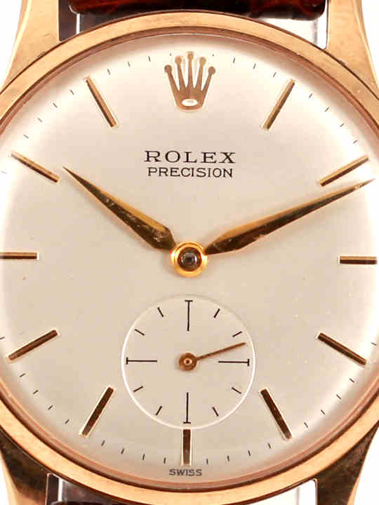 rolex precision 9ct gold